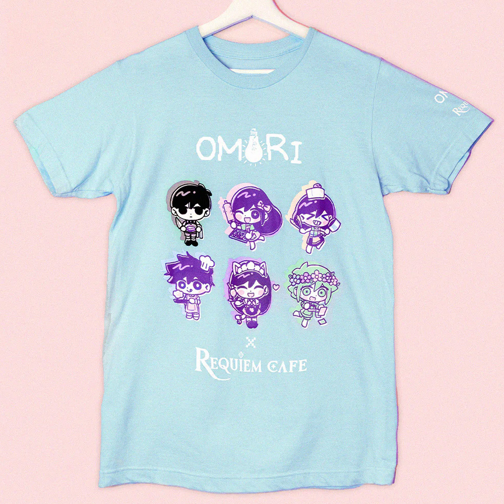 Omori Merch Omori X Requiem Cafe T-Shirt Gifts For Best Friends