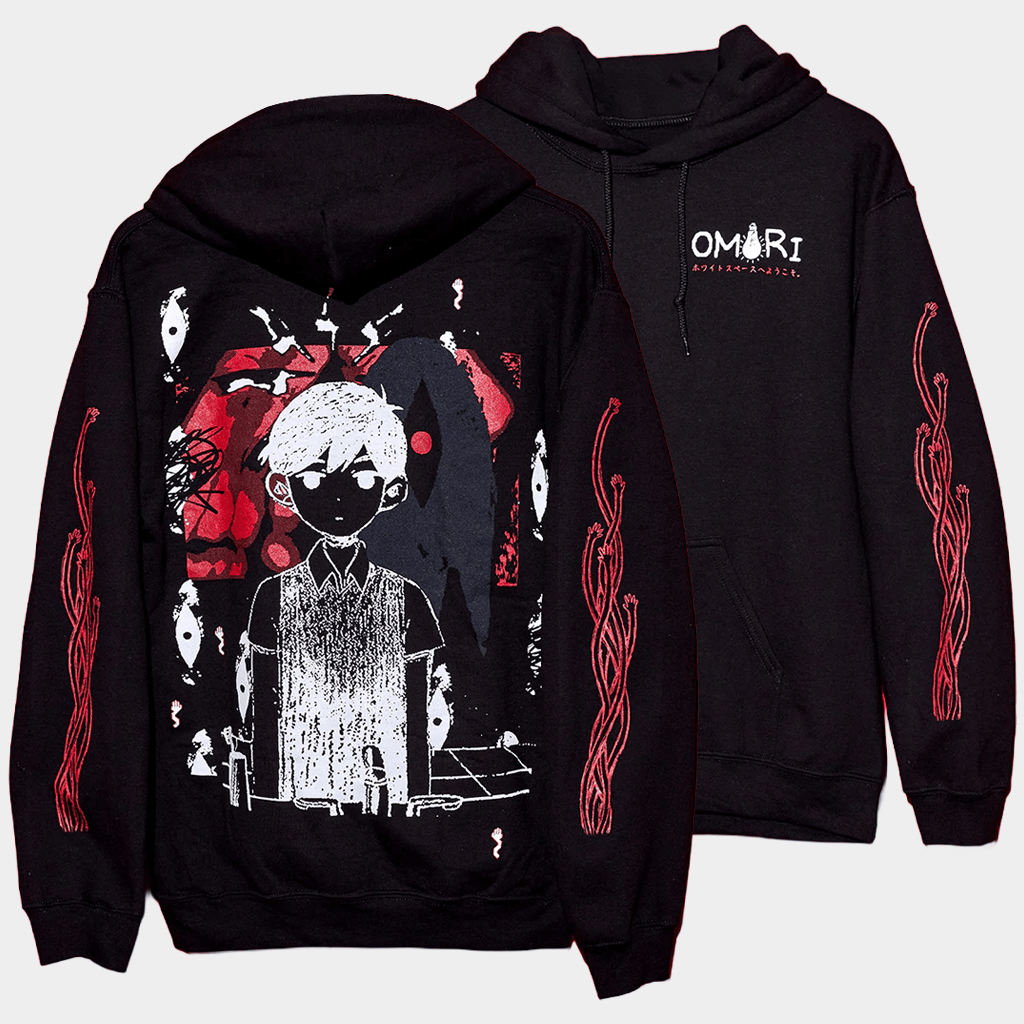 Omori Merch Red Space Hoodie Omori Hoodie Birthday Gifts For Son