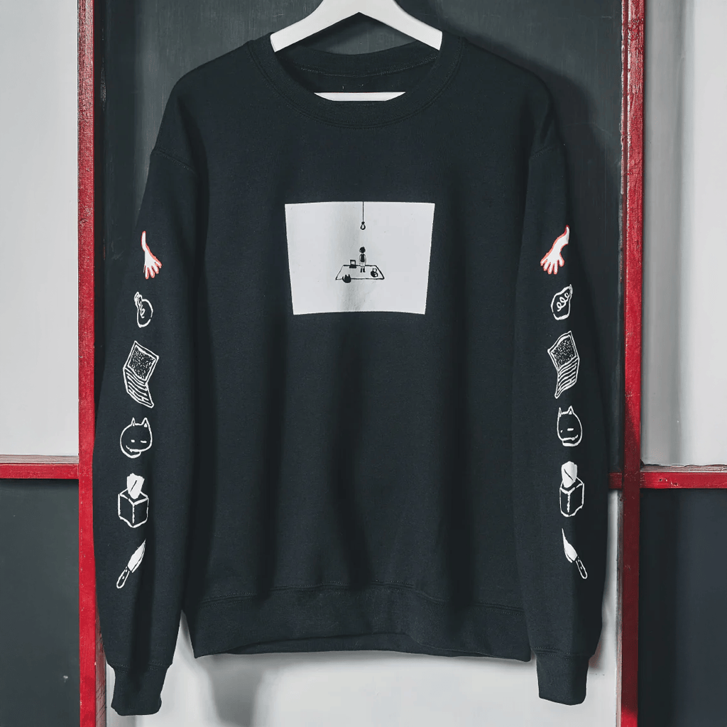 Omori Merch White Space Sweatshirt Omori Crewneck Best Gifts For Boyfriend Omori Merch White Space Sweatshirt Omori Crewneck Best Gifts For Boyfriend