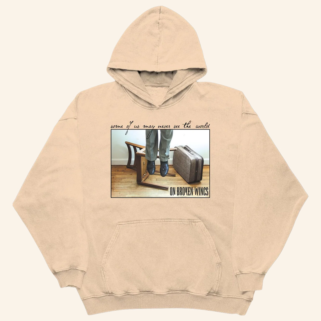 On Broken Wings Merch Record Cover Hoodie Music Lover Gifts For Him On Broken Wings Merch Record Cover Hoodie Music Lover Gifts For Him