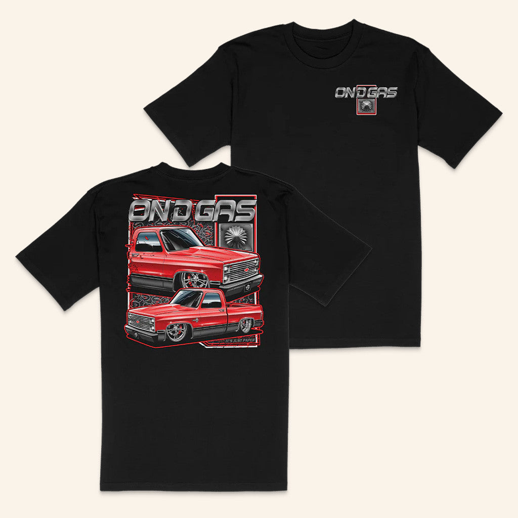Ondgas Merch 100 Entries Red C10 T-Shirt Gifts For Dudes