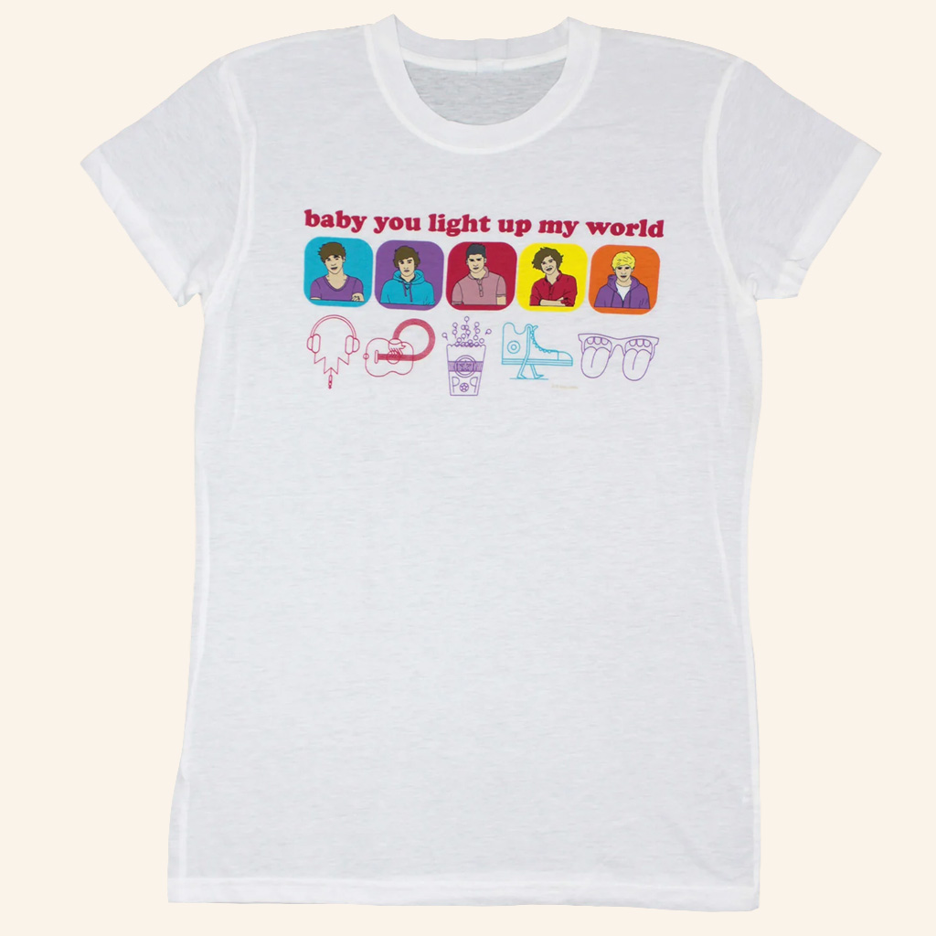 One Direction Merch Baby You Light Up My World T-Shirt Gifts For Music Fans