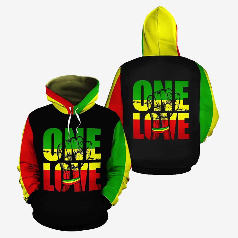 One Love Black History Hoodie Black History Month Apparel African Pride Merch