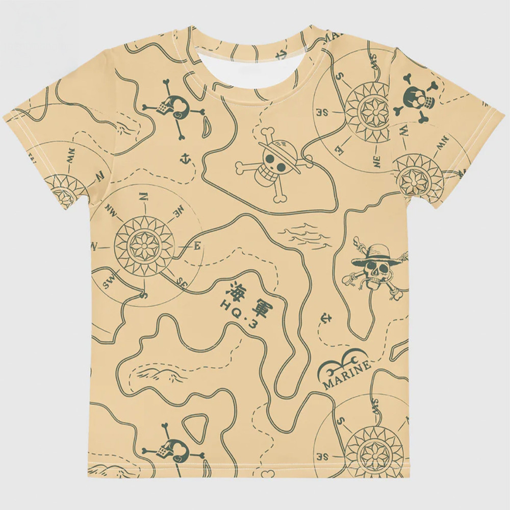 One Piece Chopper Map T-Shirt One Piece Fan Shirt Unique Gift For Anime Lovers