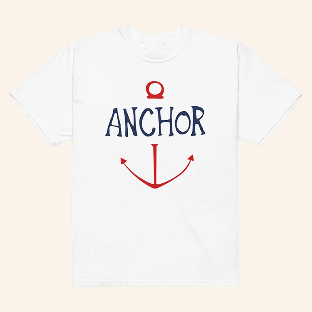One Piece Merch Anchor T-Shirt White Unique Gifts For Boyfriend