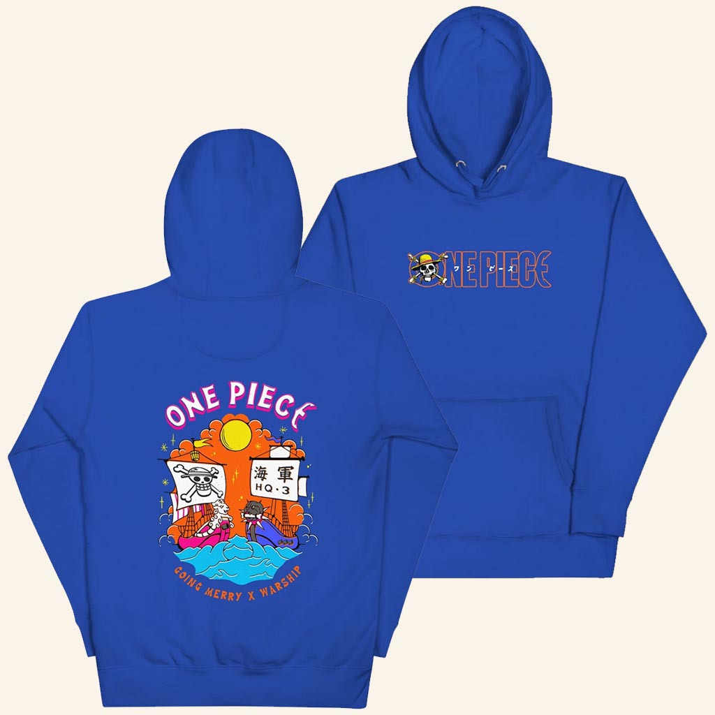 One Piece Merch Going Merry x Warship Hoodie Presents For Anime Lovers One Piece Merch Going Merry x Warship Hoodie Presents For Anime Lovers