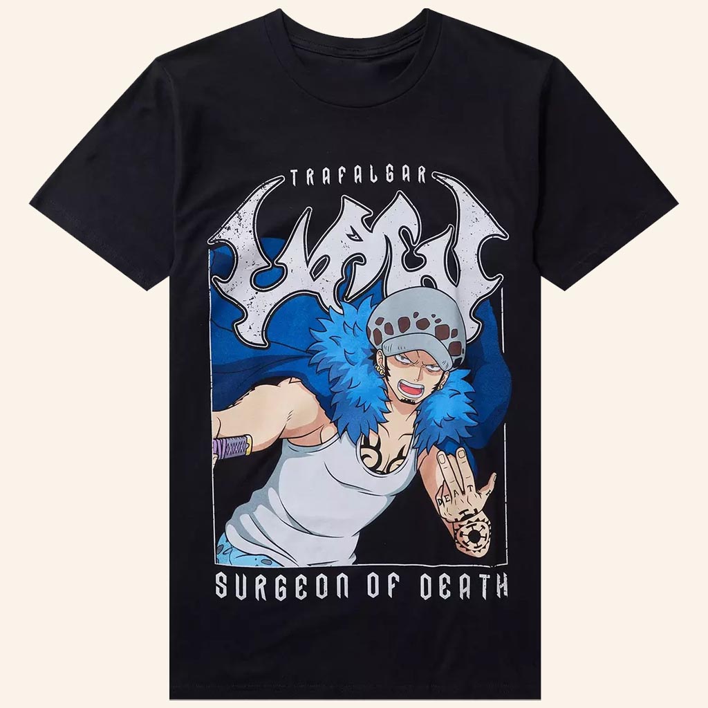 One Piece Merch Law Surgeon Of Death T-Shirt Unique Gifts For Anime Lovers