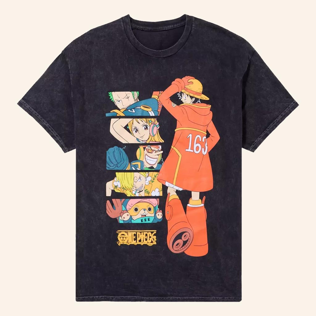 One Piece Merch Luffy And Crew Egghead Panel T-Shirt Best Gifts For Anime Fans