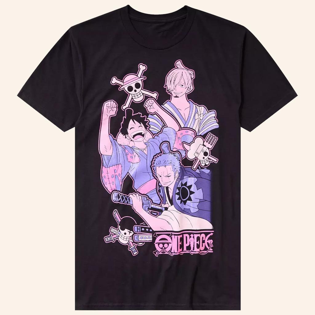 One Piece Merch Trio Wano T-Shirt Best Birthday Gifts For Anime Lovers