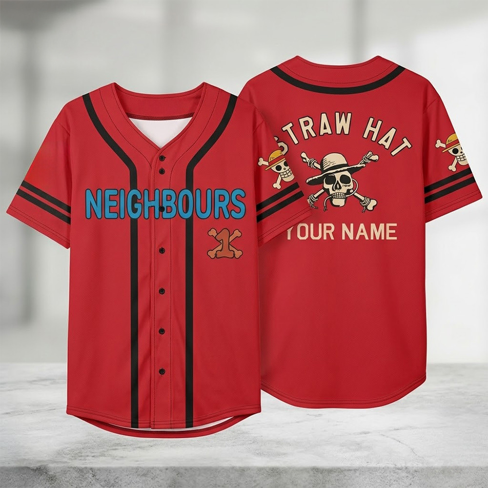 One Piece Straw Hat Neighbors Jersey One Piece Merch Best Gift For Anime Lover