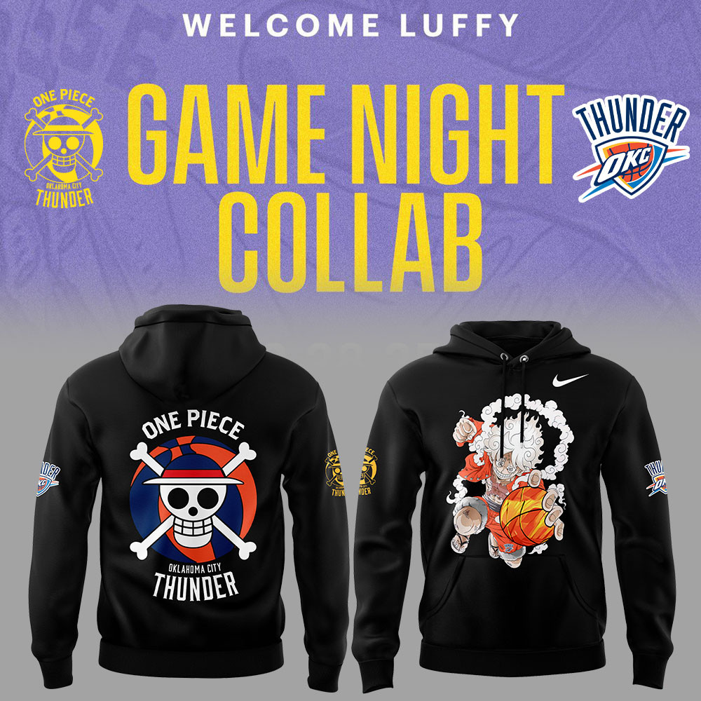 Onepiece Luffy X Thunder Limited Edition Hoodie Unique Gifts For Basketball Lovers