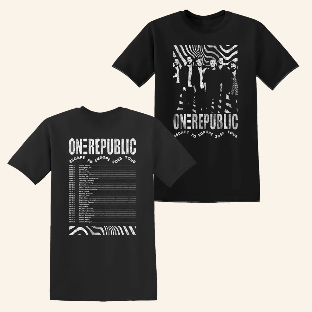 OneRepublic Merch Escape To Europe Photo Shirt Best Gifts For Pop Fans OneRepublic Merch Escape To Europe Photo Shirt Best Gifts For Pop Fans