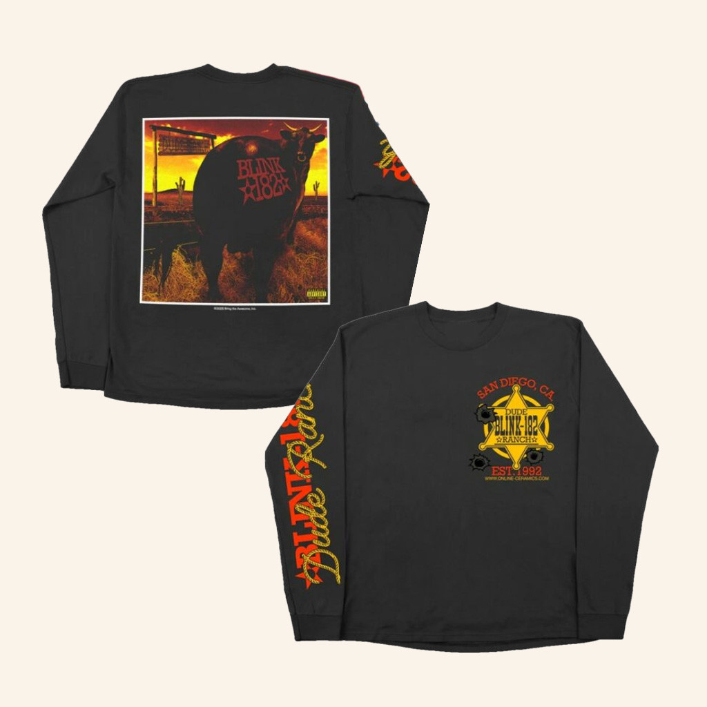 Online Ceramics Merch Blink 182 Dude Ranch Long Sleeve T-Shirt Good Gifts For Boyfriend Online Ceramics Merch Blink 182 Dude Ranch Long Sleeve T-Shirt Good Gifts For Boyfriend