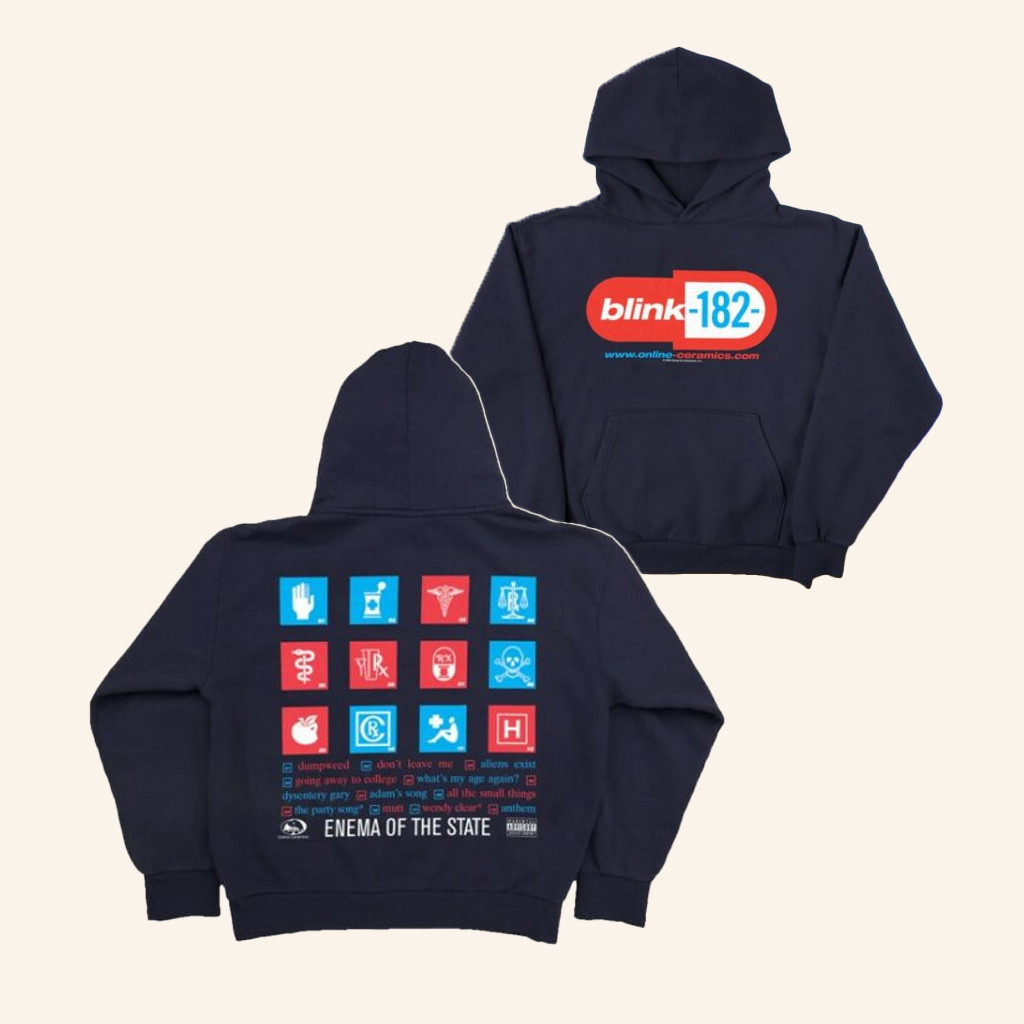 Online Ceramics Merch Blink 182 Enema Of The State Hoodie Present For Husband Online Ceramics Merch Blink 182 Enema Of The State Hoodie Present For Husband