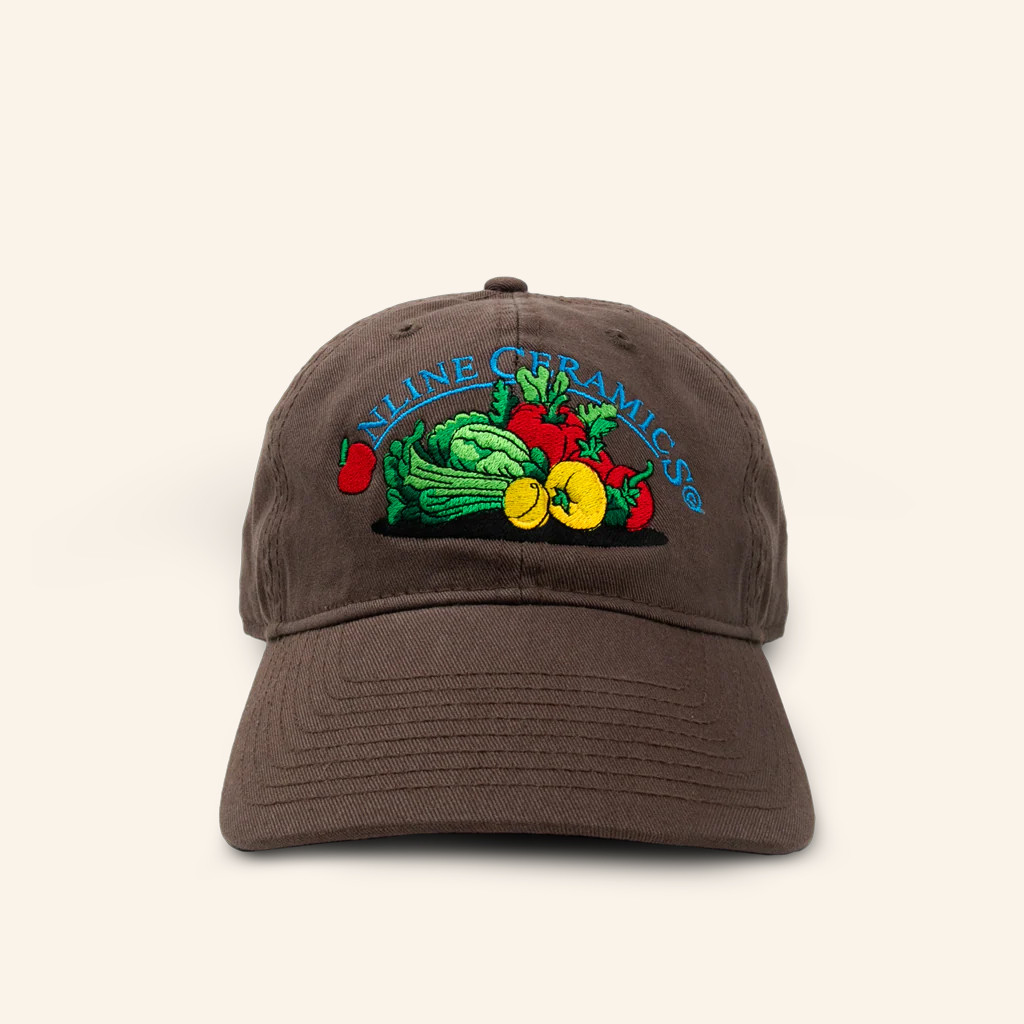 Online Ceramics Merch Embroidered Produce Brown Hat Gifts For Mother Online Ceramics Merch Embroidered Produce Brown Hat Gifts For Mother