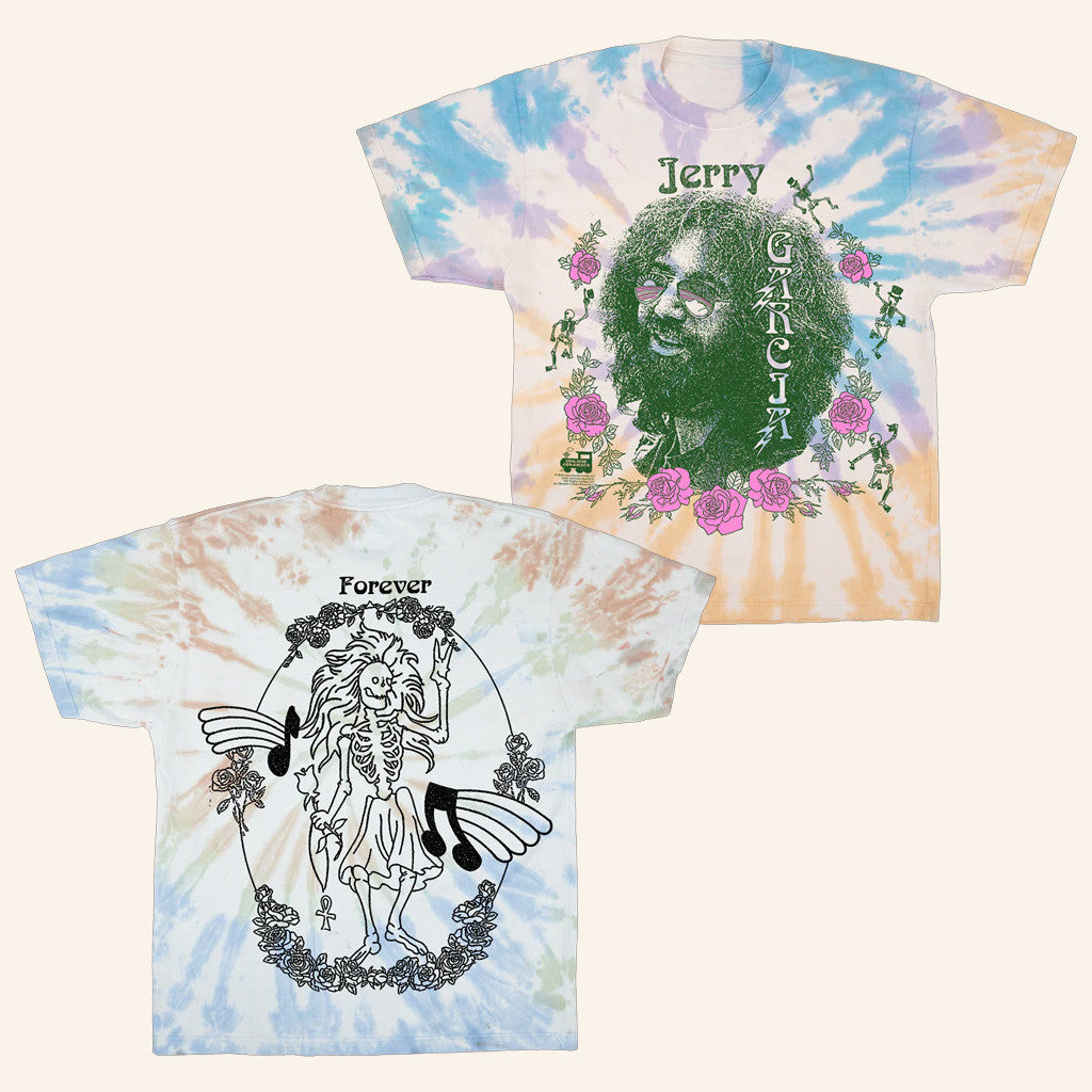 Online Ceramics Merch Jerry Garcia Rosebud Tie Dye T-Shirt Gifts For Him Online Ceramics Merch Jerry Garcia Rosebud Tie Dye T-Shirt Gifts For Him