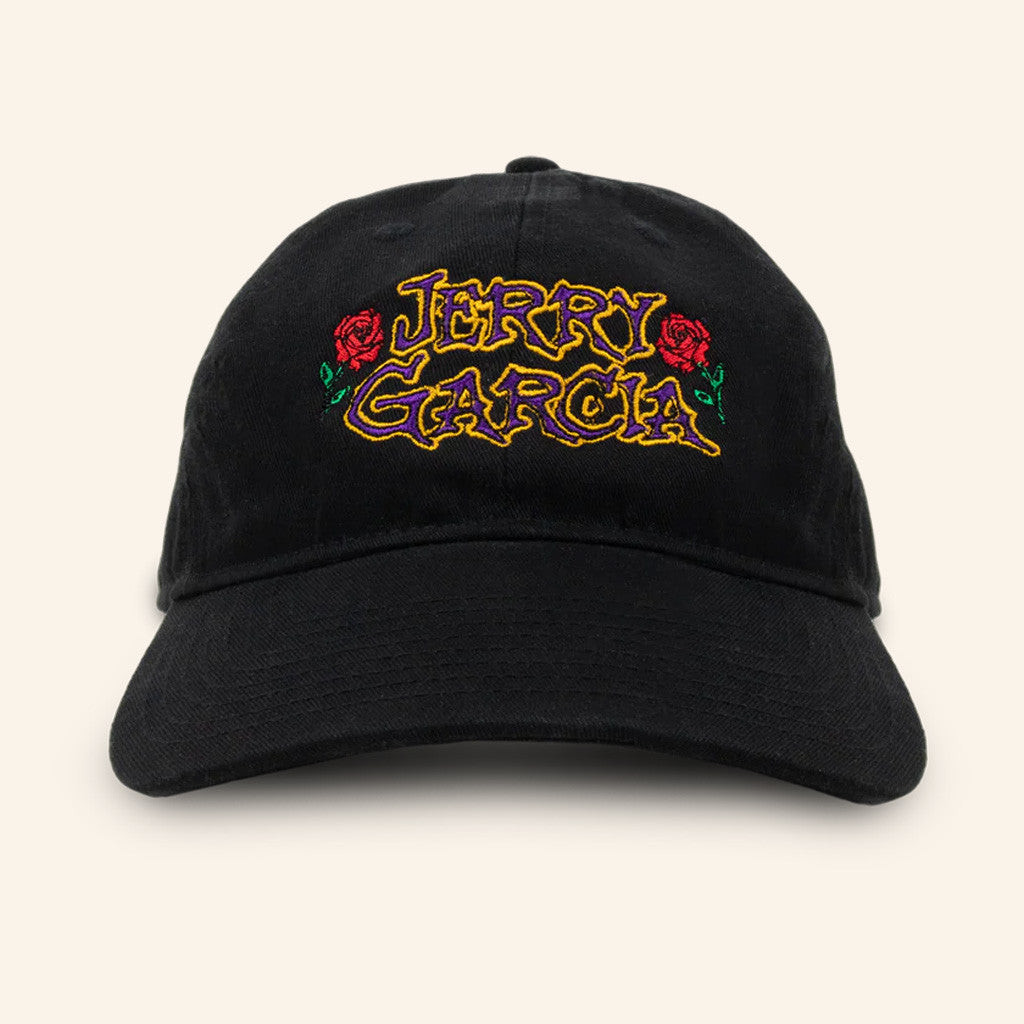 Online Ceramics Merch Jerry Garcia Run For The Roses Embroidered Black Hat Gifts For Her