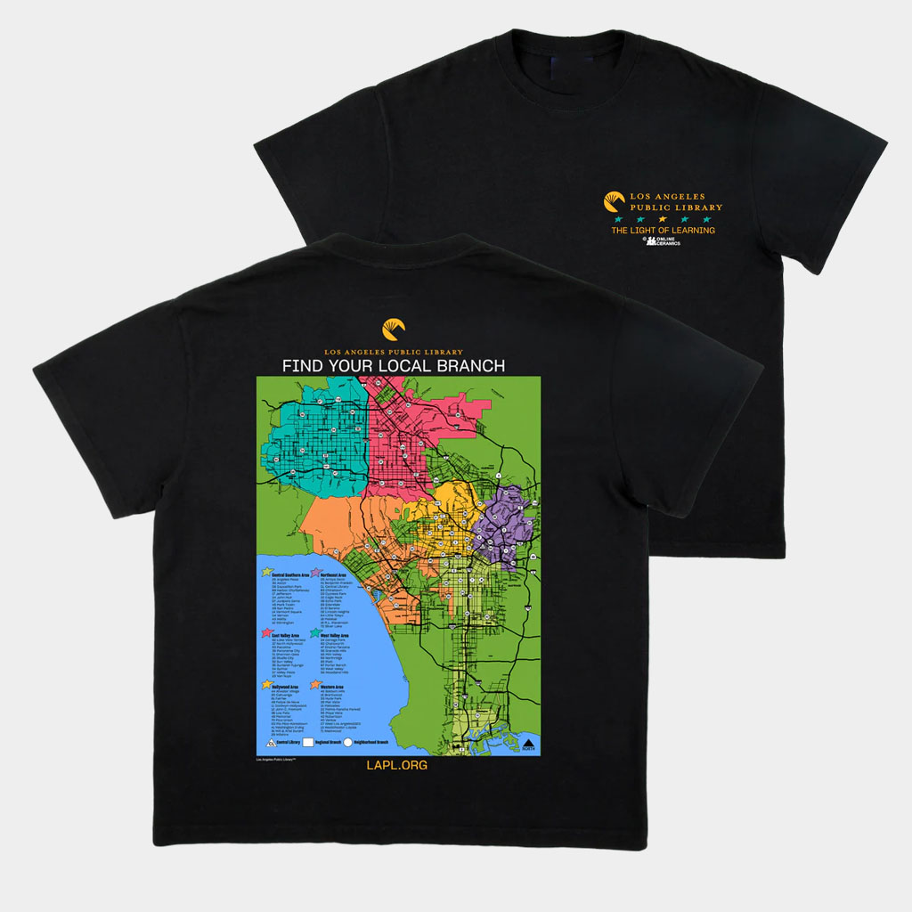 Online Ceramics Merch Local Library Black T-Shirt Find Your Local Branch Shirt Gifts