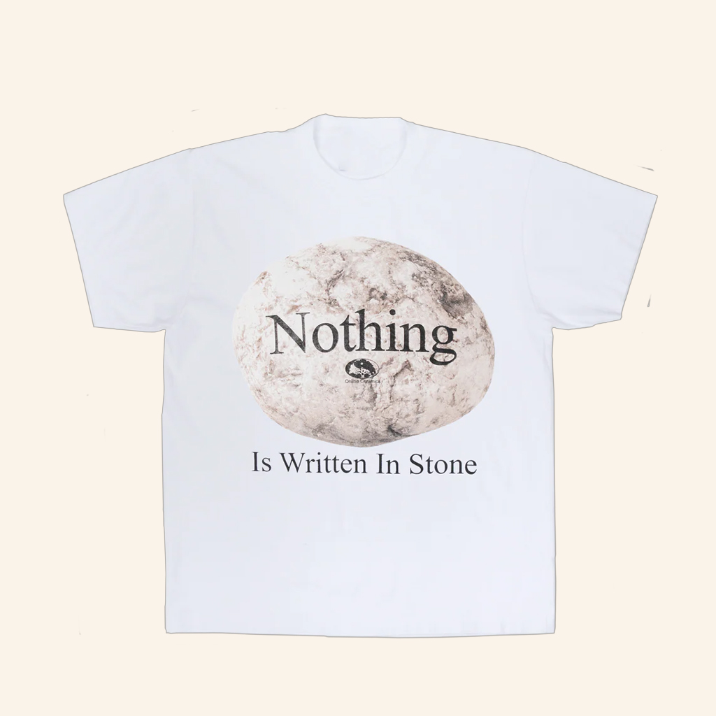 Online Ceramics Merch Nothing Is Written In Stone White T-Shirt Present For Dad Online Ceramics Merch Nothing Is Written In Stone White T-Shirt Present For Dad