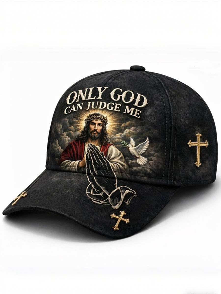 Only God Can Judge Me Hat Jesus Prayer Christian Cap Religious Faith Gift