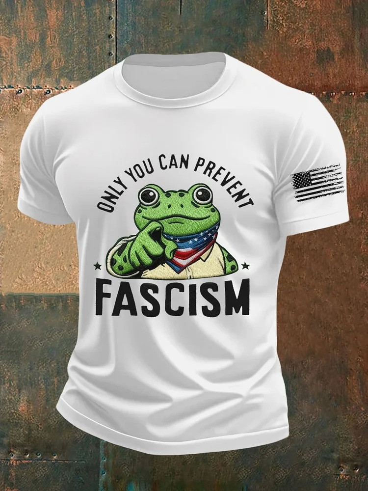 Only You Can Prevent Fascism T-Shirt Portland Frog Merch Anti Fascist Gifts
