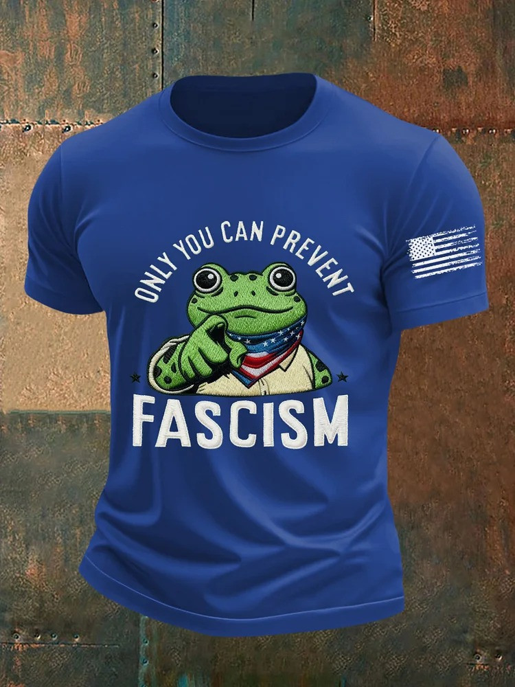 Only You Can Prevent Fascism T-Shirt Portland Frog Merch Anti Fascist Protest Apparel