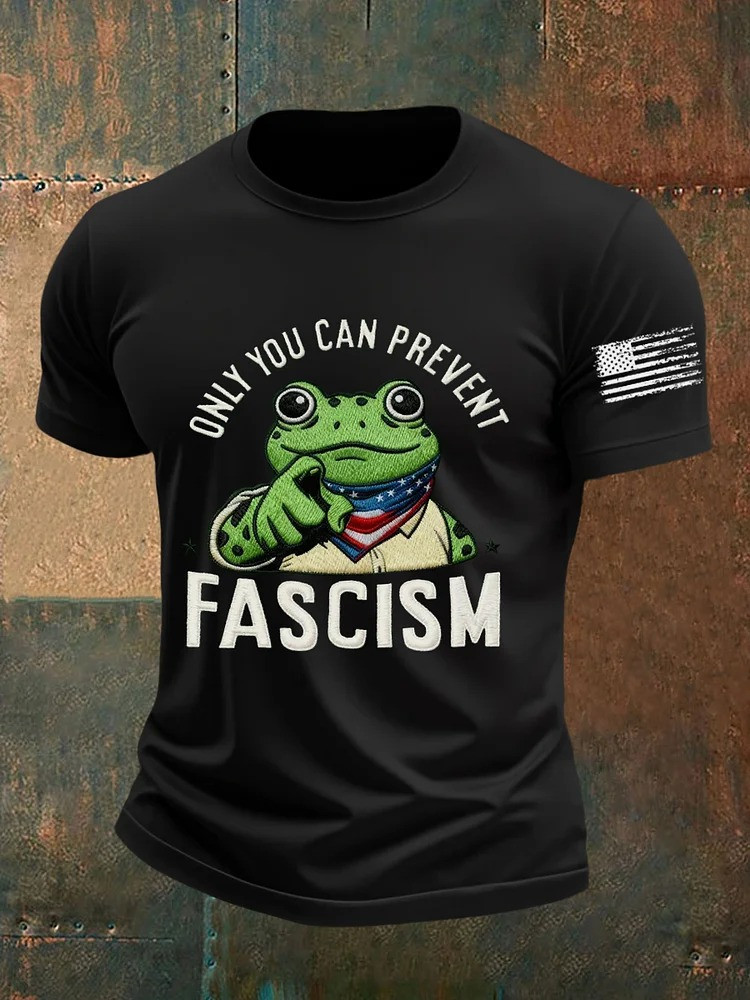 Only You Can Prevent Fascism T-Shirt Portland Frog Merch Antifa Apparel Gifts
