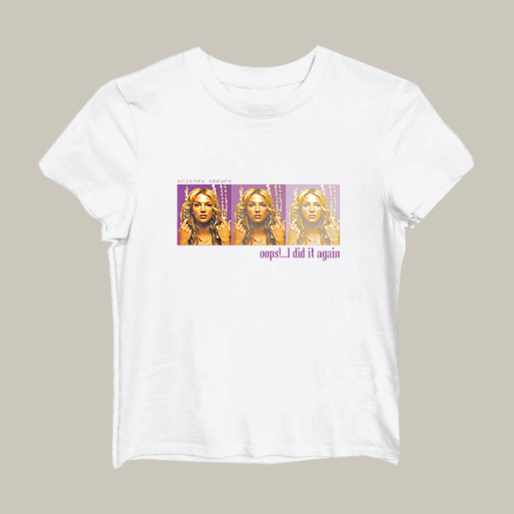 Oops Did It Again Beaded Curtain T-Shirt Britney Spears Clothes Best Gift For Fans