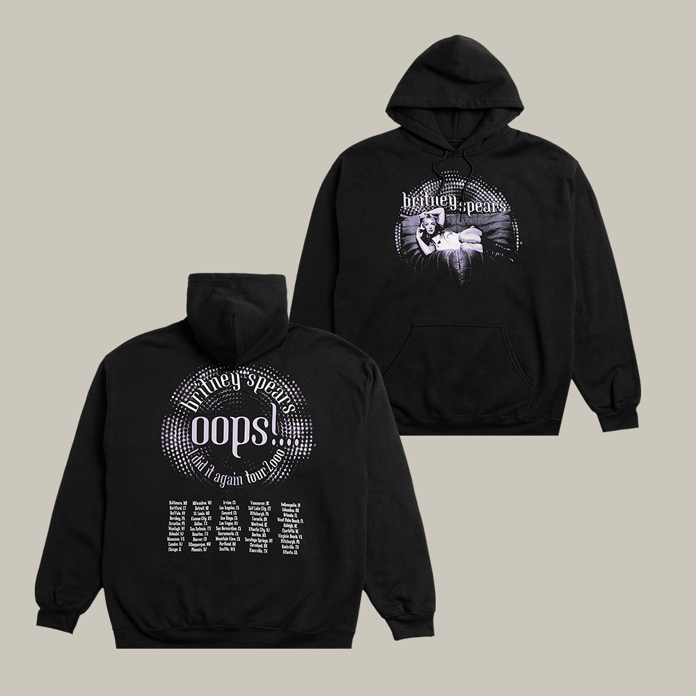 Oops Tour Anniversary Britney Spears Hoodie Britney Spears Apparel Pop Music Lover Present
