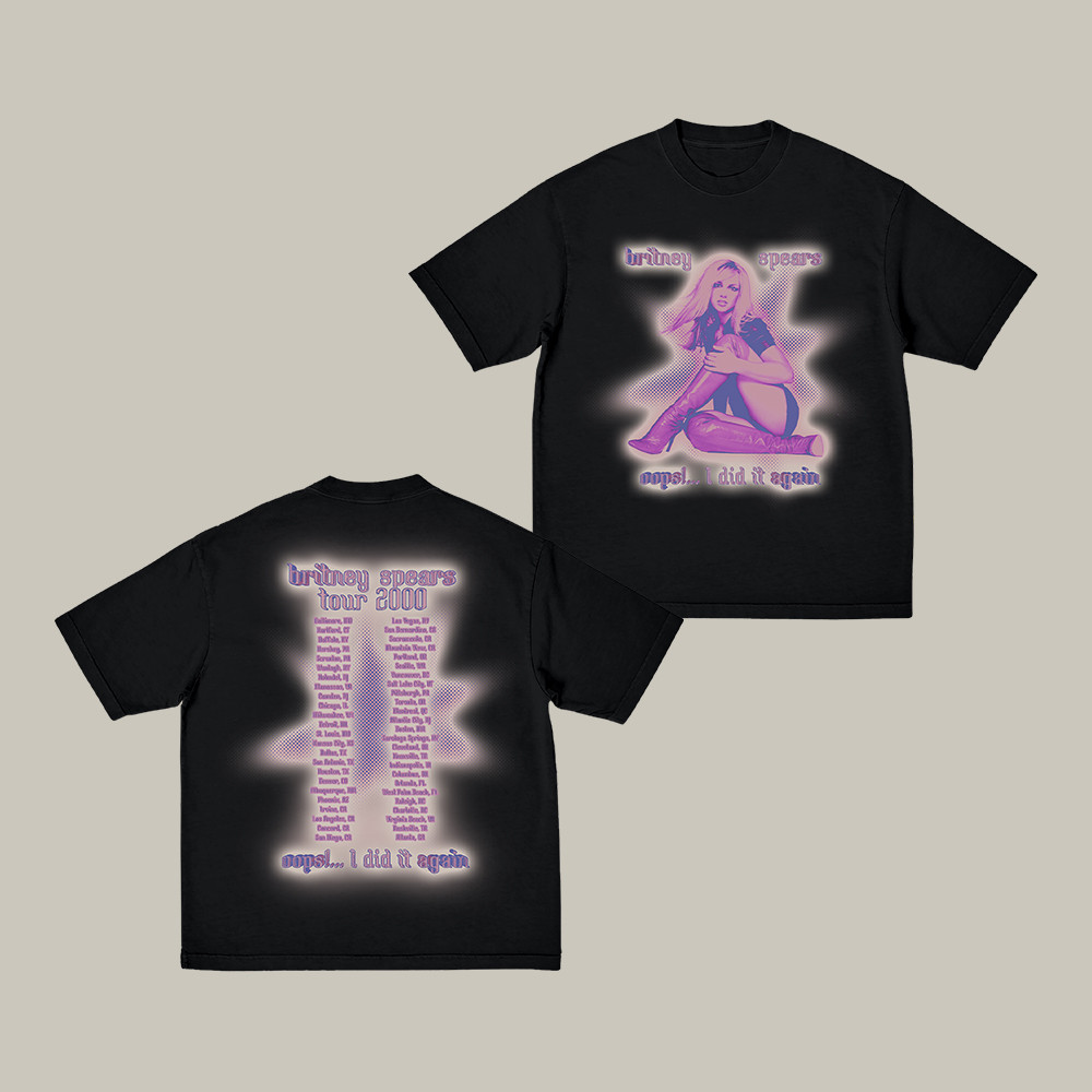 Oops Tour Anniversary Britney Spears T-Shirt Music Concert Outfit Britney Spears Lover Present