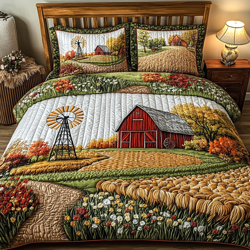 Open Pastures Quilted Bedding Set Farm Bedroom Decorating Ideas Gifts For Family