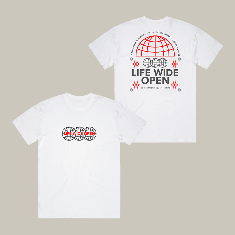 Open World Life Wide Open CboysTV T-Shirt Streetwear CboysTV Shirt Unique Gift For Boyfriend