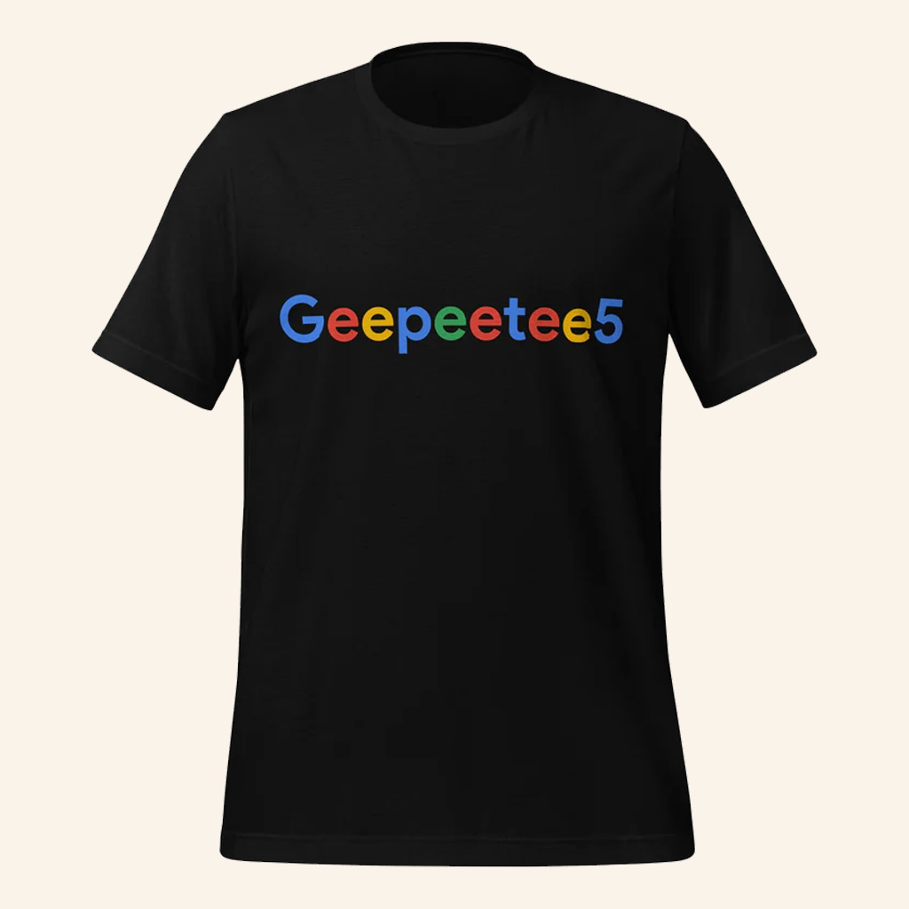 OpenAI Merch Geepeetee5 Search Logo T-Shirt Unique Gifts For Husband