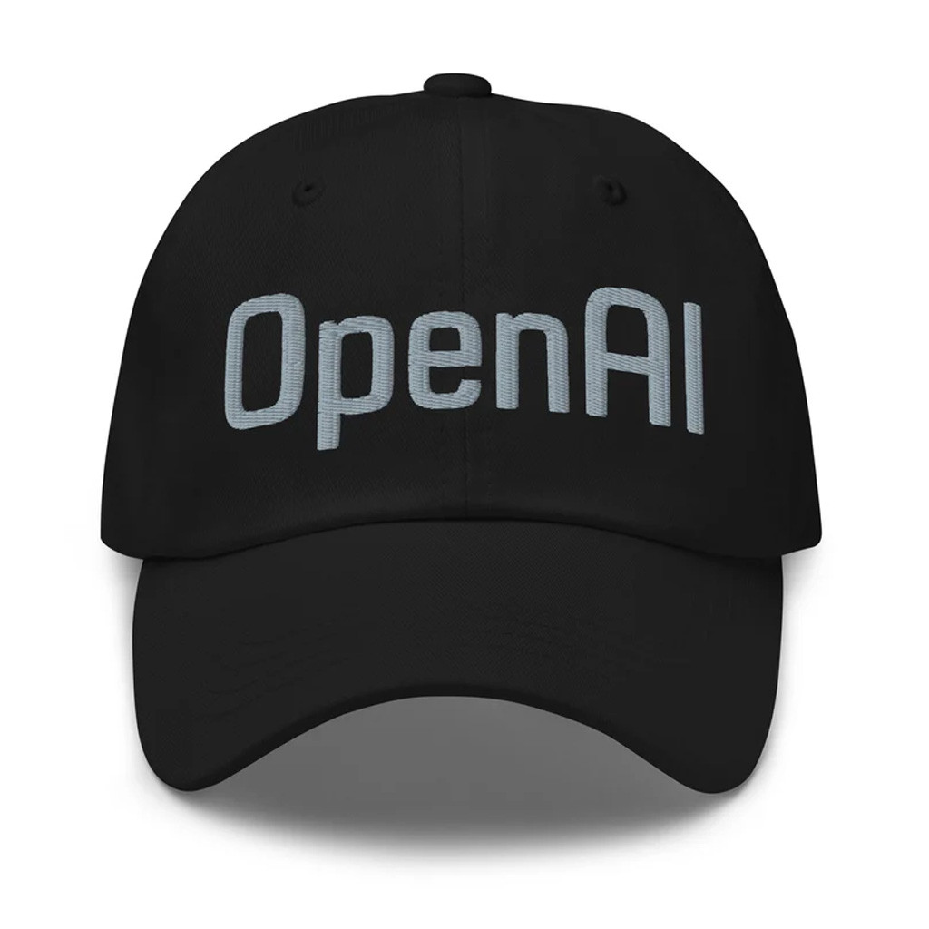 OpenAI Merch Original 2015 2017 OpenAI Logo Embroidered Hat Gifts For Him