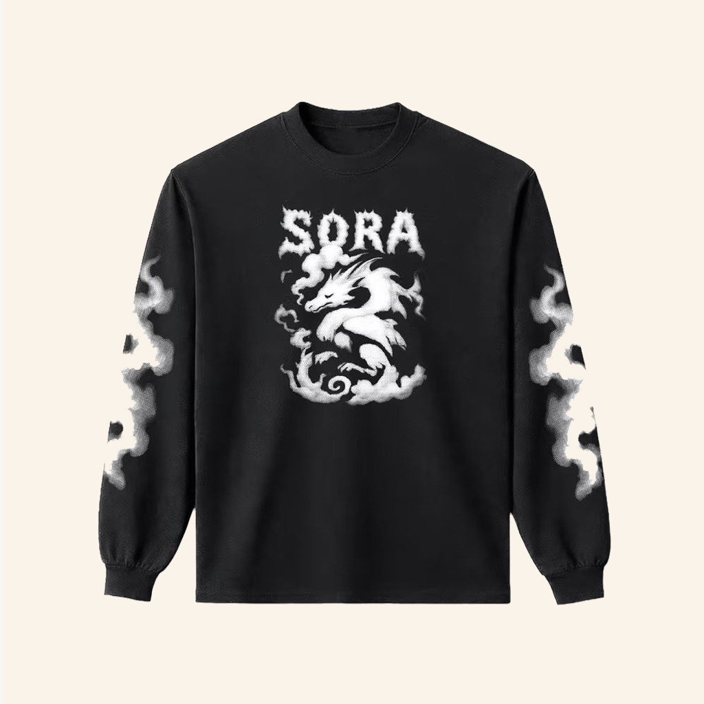 OpenAI Supply Co Merch Sora Cloud Dragon Long Sleeve Shirt Gifts For Brothers