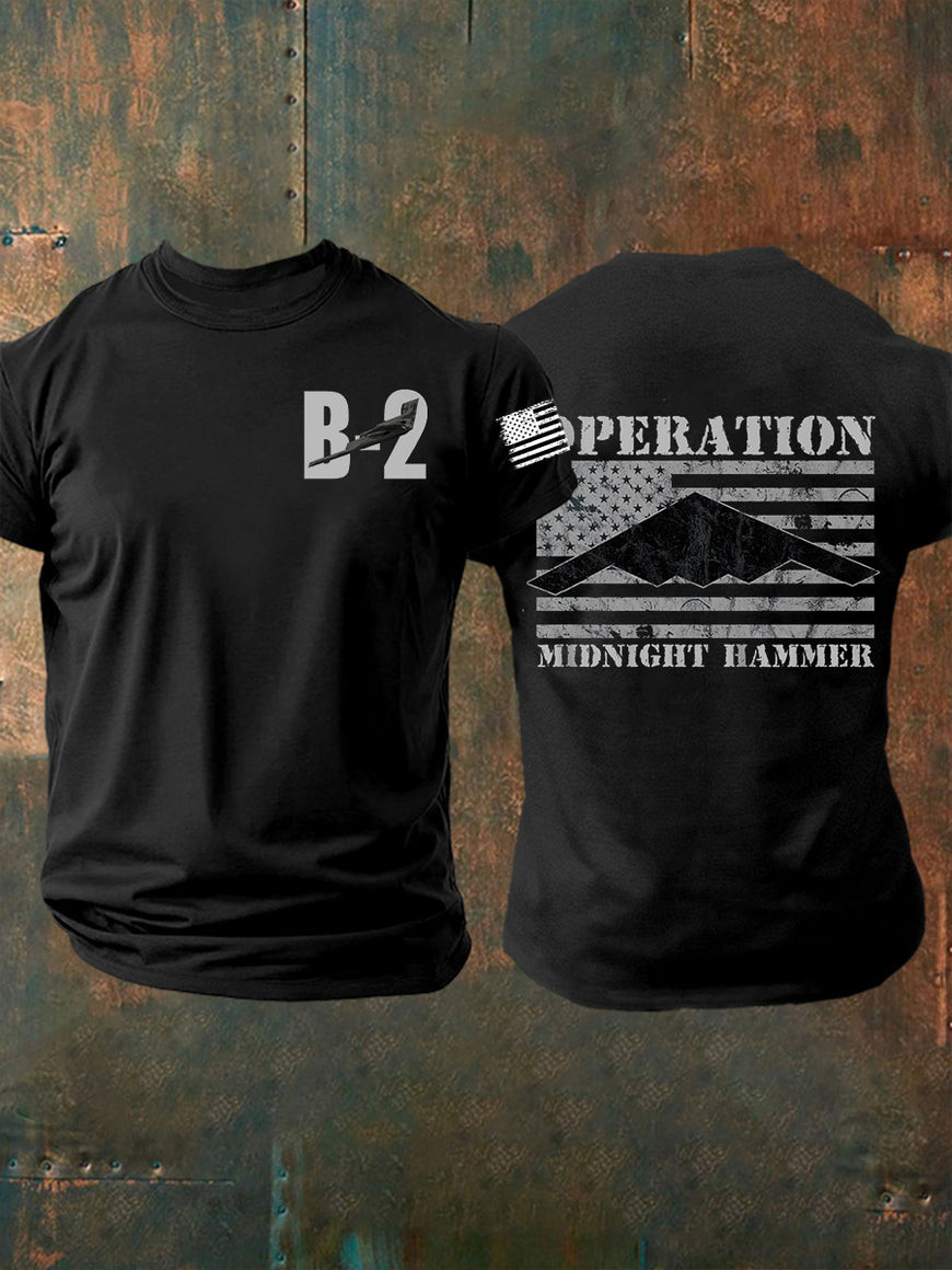 Operation Midnight Hammer B2 Spirit T-Shirt Patriotic Gifts For Dad