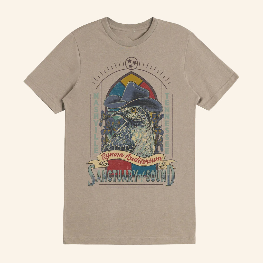 Opry Merch Ryman Songbird Windows T-Shirt Cool Gifts For Music Lovers