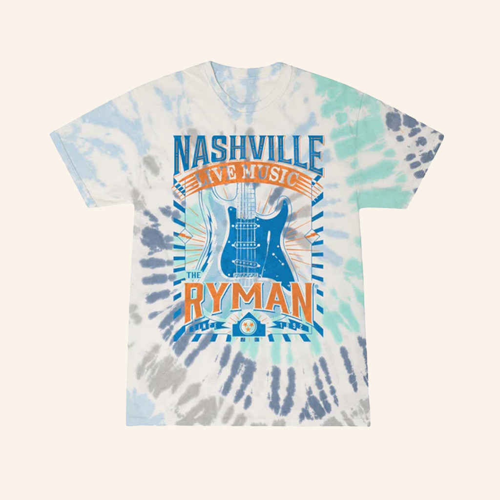 Opry Merch Ryman Tie Dye T-Shirt Unique Gifts For Music Lovers Opry Merch Ryman Tie Dye T-Shirt Unique Gifts For Music Lovers