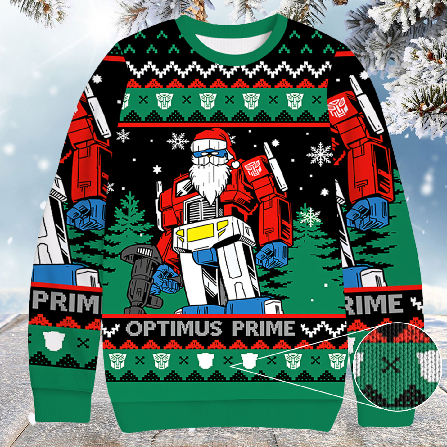 Optimus Prime Transformers Christmas Ugly Sweater Christmas Gift Ideas For Dad