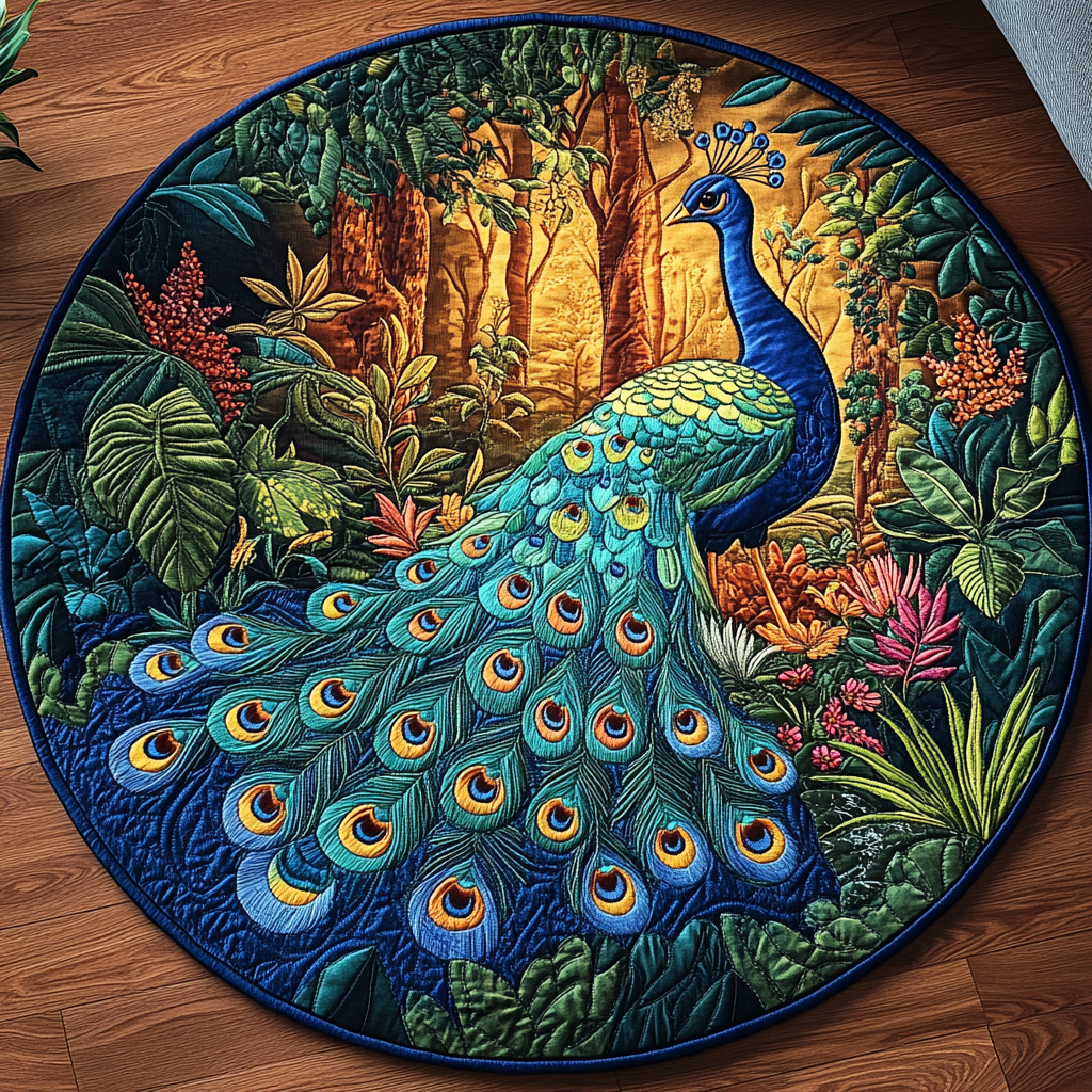 Opulent Plumage Quilted Round Mat Entrance Way Ideas Things A Teenager Would Want For Christmas