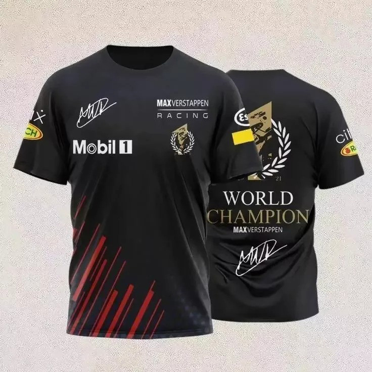 Oracle Red Bull Racing Reprint F1 T-Shirt Fans Gifts For Racing Lovers