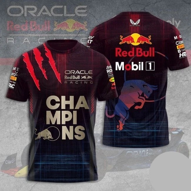 Oracle Red Bull Racing Team Reprint T-Shirt Racing Lovers Gifts