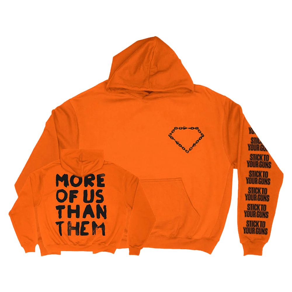 Orange More Of Us Than Them Hoodie STYG Merch Gift for Dad Band Message Hoodie Orange More Of Us Than Them Hoodie STYG Merch Gift for Dad Band Message Hoodie