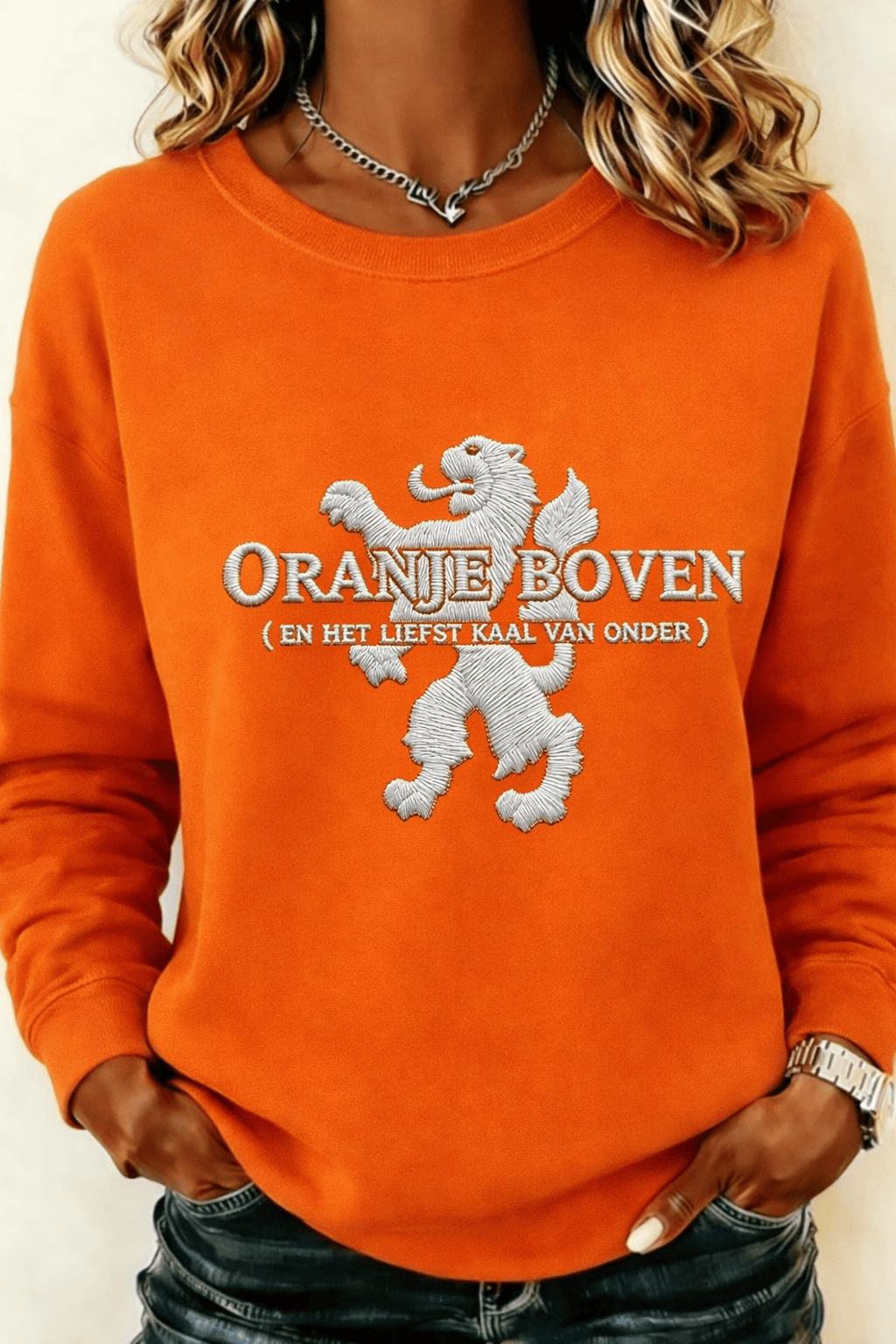 Oranje Boven Dutch Lion Sweatshirt Netherlands Pride Fan Gear Koningsdag Best Gift For Dutch Fans