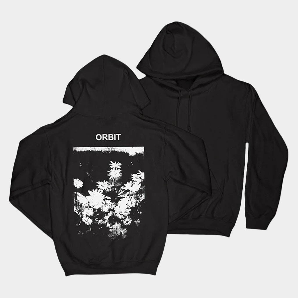 Orbit Merch Flowers Black Hoodie Cool Gifts For Music Lovers