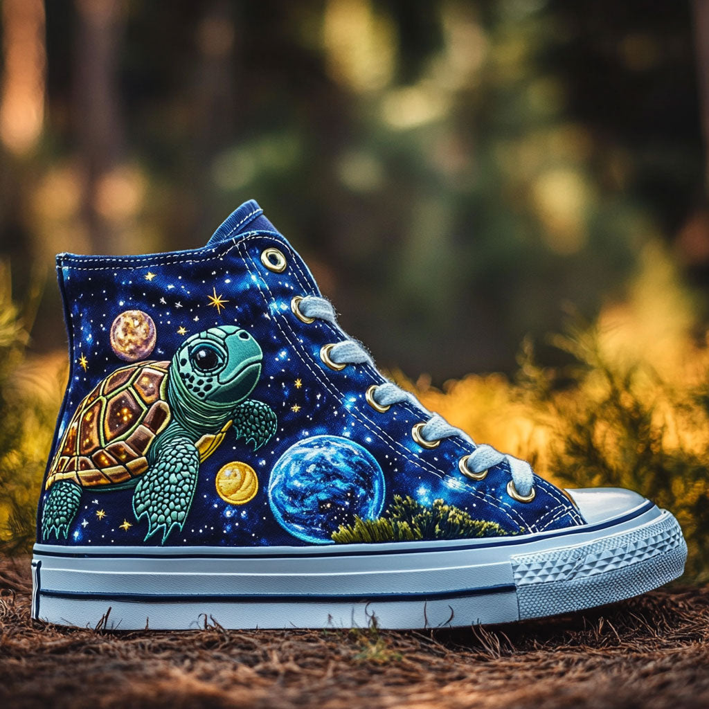 Orbiturtle Canvas High Tops Fall Merch Choice