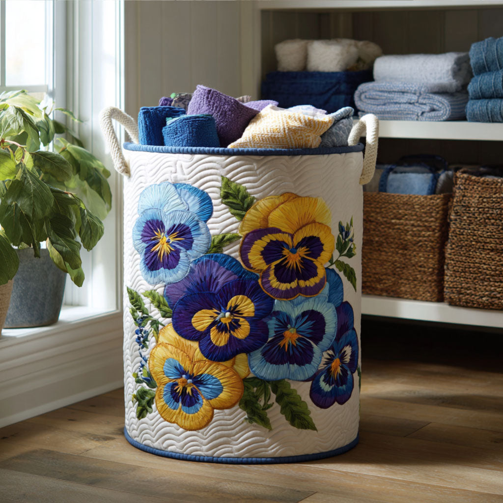 Orchid Envy Quilted Laundry Basket Holiday Merch Gift