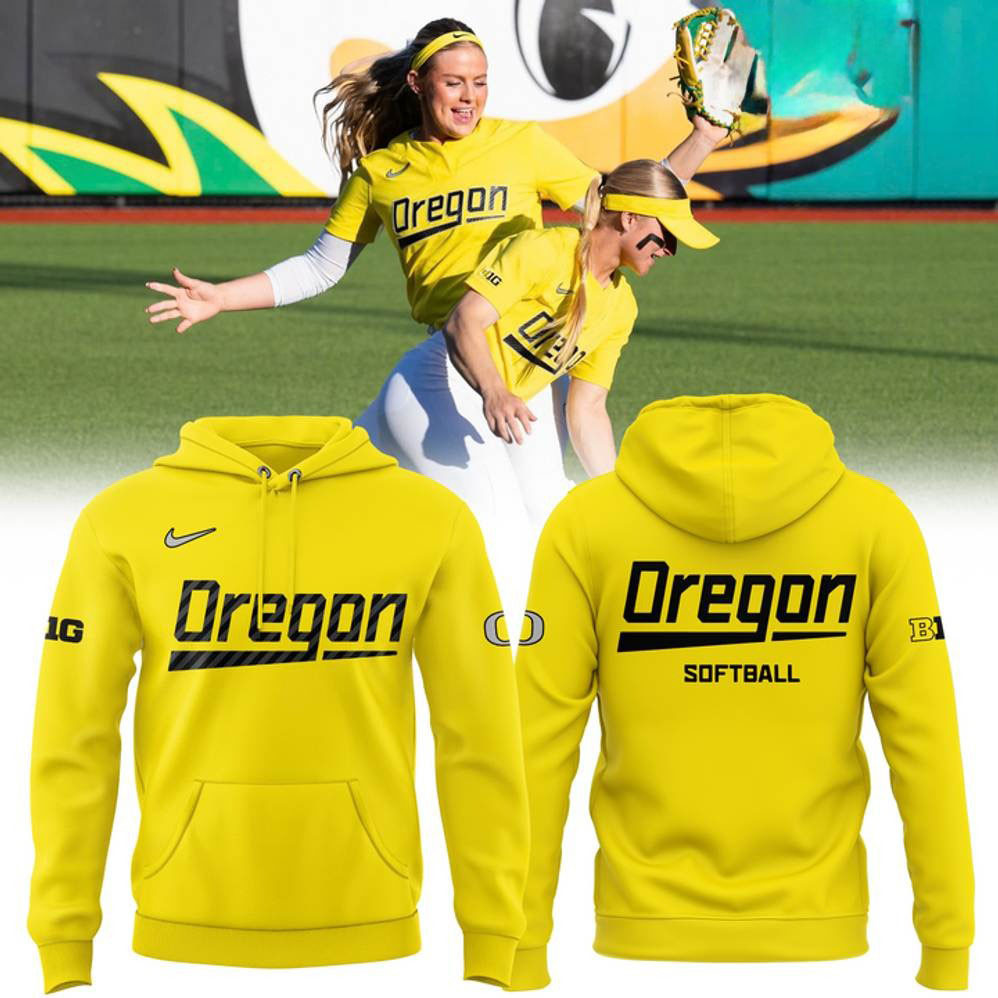Oregon Ducks Softball Special Yellow Hoodie Birthday Gifts For Softball Fans