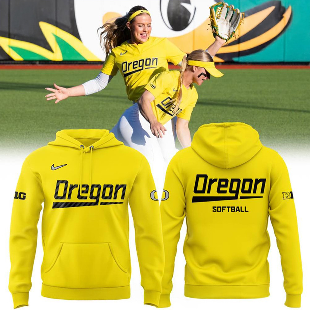 Oregon Ducks Softball Special Yellow Hoodie Gifts For Softball Fans
