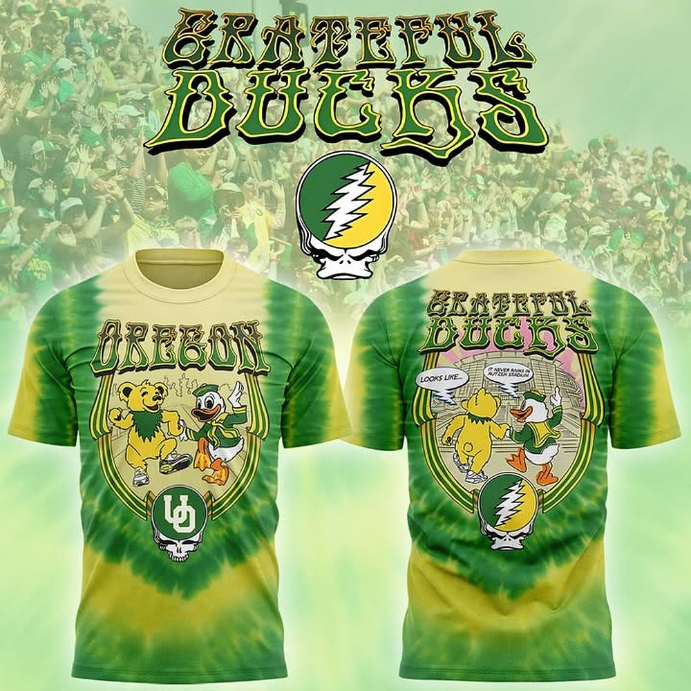 Oregon Ducks Special Edition Grateful Ducks T-Shirt Best Gift For Football Fans
